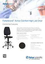 Fisherbrand™ Silla alta de laboratorio Active Comfort folleto