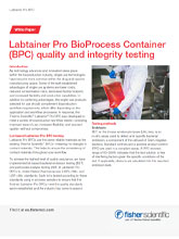 Pruebas de calidad e integridad del contenedor Thermo Scientific Labtainer Pro BPC